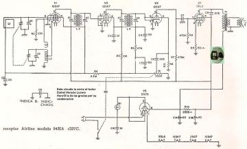 Airline 94HA 527C schematic circuit diagram